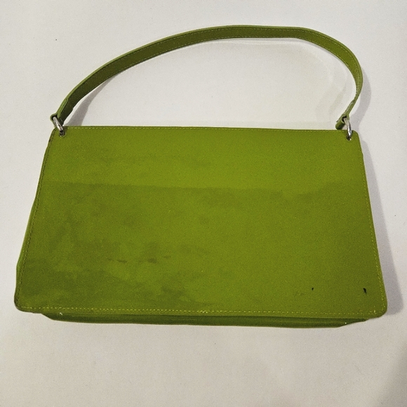 Furla - Patent Leather Shoulder Bag in Green - *Please Read* - Picture 6 of 11